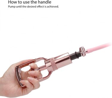 Набір для відсмоктування молока SHOTS PMP024ROS Klitoris & Nippelpumpenset, середній - Рожеве золото