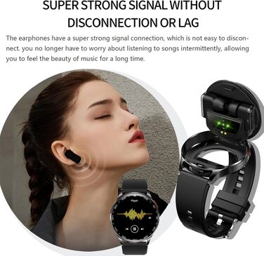 Смарт-годинник з Bluetooth-навушниками 2-в-1, фітнес-трекер з екраном 1.39