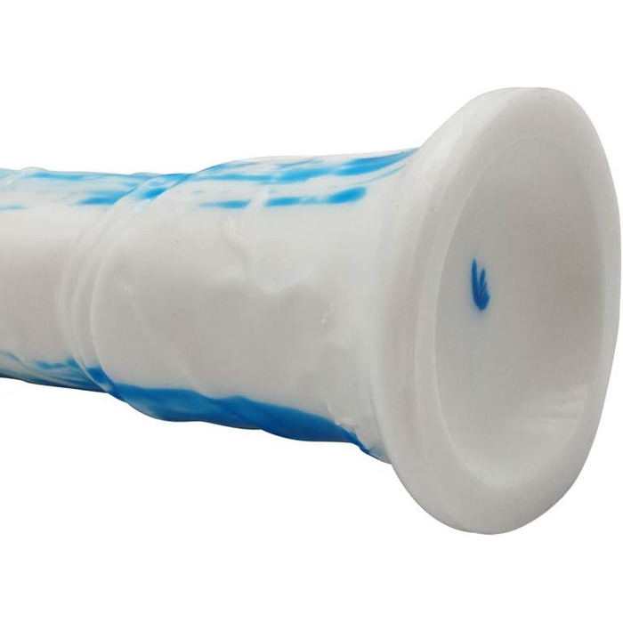 Аналдильт Ролука 27 см: стимулятор G-точки, масажер простати (білий + синій)