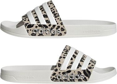Чоловічі тапочки Adidas Adilette Shower Velcro Crystal Linen Core White Khaki (розмір 46 EU)