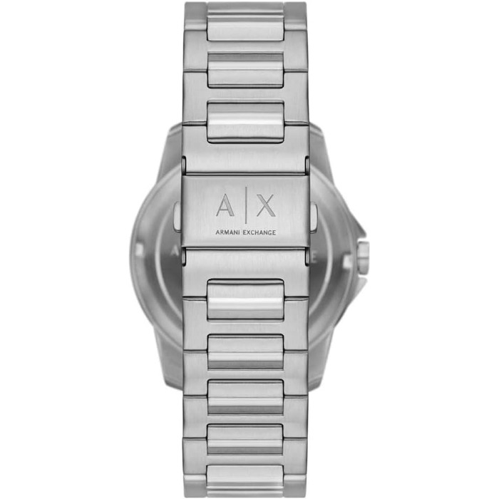 Чоловічий кварцовий годинник Armani Exchange з багатофункціональним циферблатом, сталевий браслет, 44 мм (Silver Tone And Grunge)