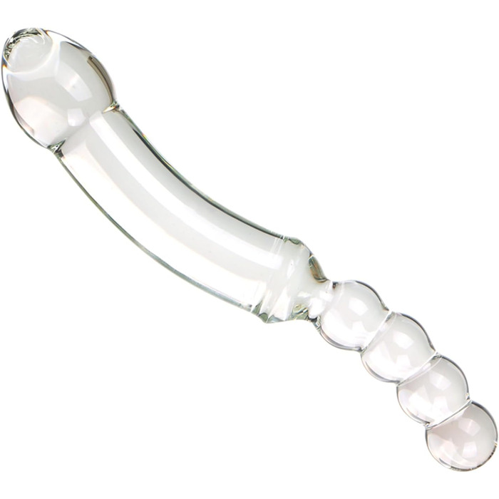 Анальний масажер Hrekssi Glas Dildo 4 шт. - скляний плуг, стимулятор G-точки, для пар, чоловіків та жінок