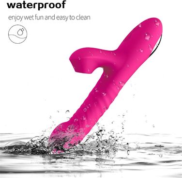 Вібратор Rabbit для жінок: масаж клітора та G-точки, 10 режимів, фіолетовий