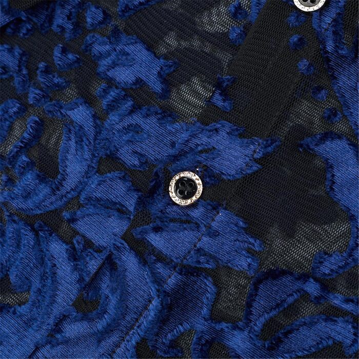 Чоловіча сорочка Yeuyyben з прозорою вставкою, літня, з короткими рукавами, чорна, XL