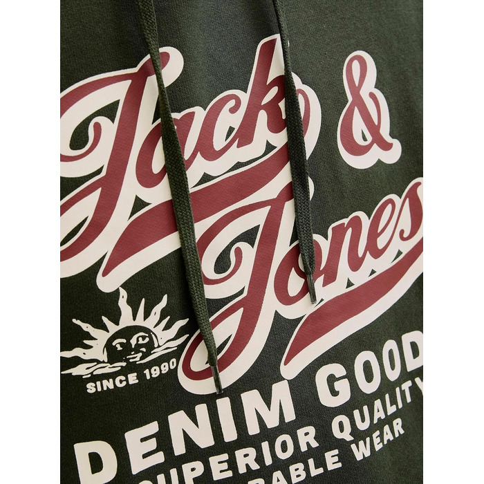 Чоловічий худі з капюшоном Jack & Jones з логотипом, розмір L