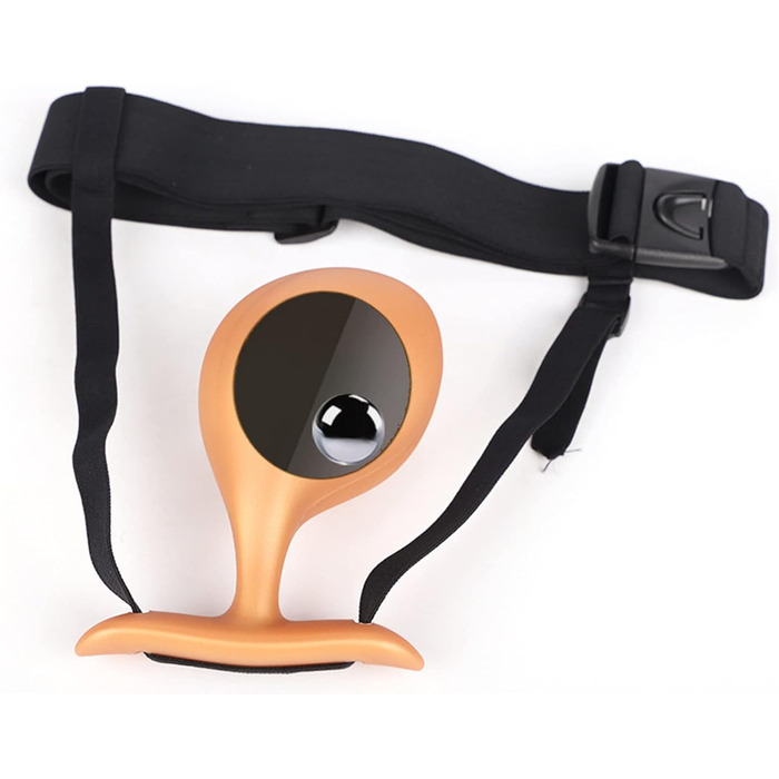 Анальний плагін Jinqian з силікону з металевою кулею, носимий дилда, Buttplug з ханесом, ременем, великі анальні кулі, анальний плагін, дилататор, секс-іграшка для жінок та чоловіків (золото)