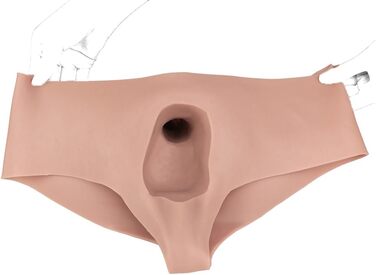 Силіконовий реалістичний пеніс-чохол з імітацією вен та яєчок, 18 см. Чохол для збільшення та подовження пеніса. Для чоловіків.