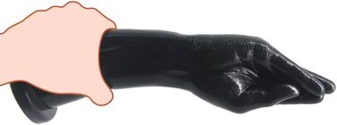 Анальний тренажер Roluck з реалістичним дизайном, 30 см, чорний