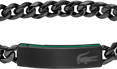 Чоловічий браслет Lacoste Baseline з ланцюжком, сталь, колір чорний