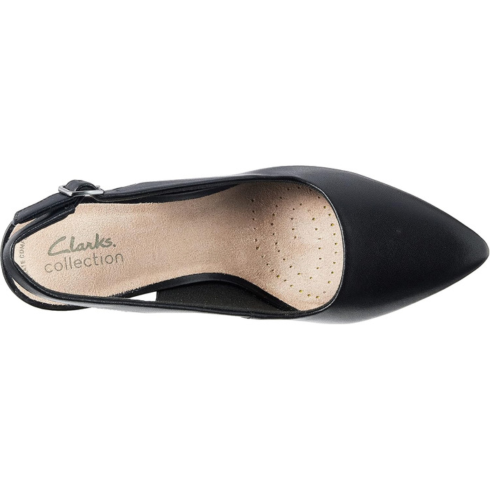 Жіночі туфлі-човники Clarks Kataleyna Step, шкіряні, чорні, розмір 39.5 EU