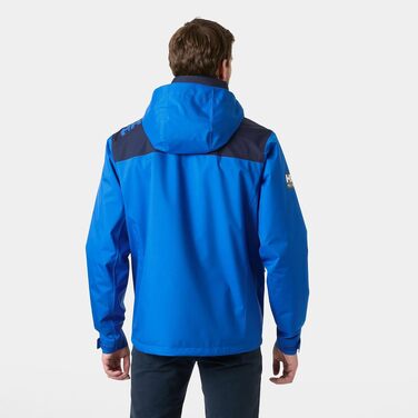 Чоловіча утеплена куртка-мідлейєр Helly Hansen Midlayer Crew Jacket 2.0 з капюшоном, водонепроникна outdoor куртка (L, Kobalt 2.0)
