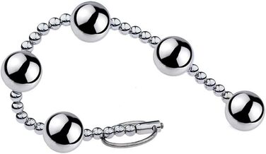 Анальні намиста з нержавіючої сталі з кільцем для булавки, анальні кульки, анальна ланцюжок, анальний плагін, металеві вагінальні кулі, сексуальні іграшки для жінок, сексуальні продукти для дорослих, 25 мм анальна ланцюжок з 5 намистин