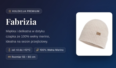 Жіноча весняна шапка Fabrizia, 100% шерсть мериноса, бежева-05, 55-60