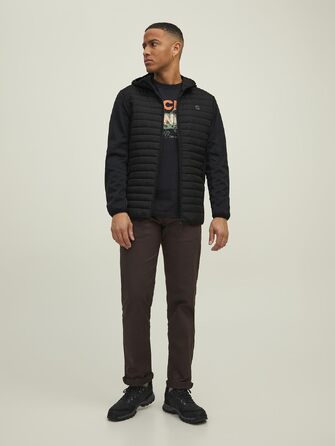 Чоловіча гібридна куртка JACK & JONES Hybridjacke L, чорна