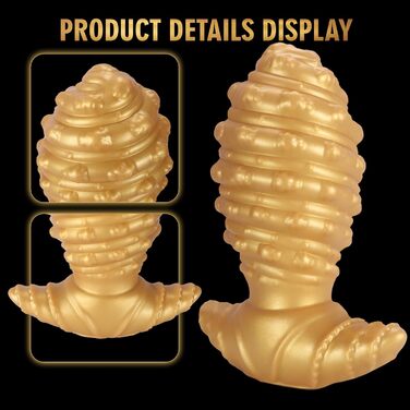 Анальний дildo Jomyu з силікону, великий розмір, конічна форма, T-подібна основа, для чоловіків та жінок