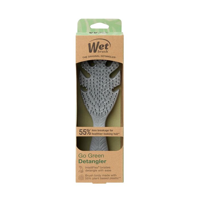 Гребінець-розплутувач Wet Brush Go Green Detangler, екологічний (Plant Based), сірий — для всіх типів волосся