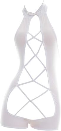 Японський купальник YOMORIO в стилі аніме, з вирізом, чеонгсам, косплей, комбінезон, універсальний розмір, білий