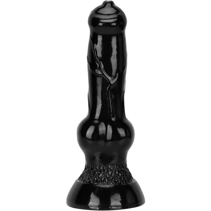 Чорний дildo з потужним присоском – іграшка для сексуального задоволення (маленький)