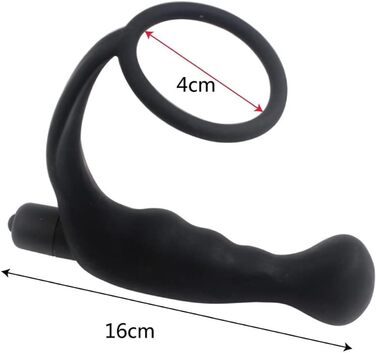 Вібратор для чоловіків: масажер простати, анальний плагін з вібрацією, силікон, для чоловіків