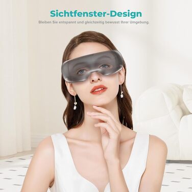 Масажер для очей Eyecloud Vision з підігрівом, Bluetooth-музикою та повітряним компресійним масажем для зняття втоми та сухості очей