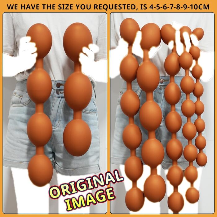 Анальні кулі з силікону Leyuye, екстра-довгі, анальна ланцюжок, плагін, для сексуальної стимуляції, чоловіки/жінки (XXXXL)