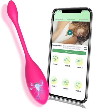 TOUNID Kugelvibrator: вібро-яйце з 9 режимами, керування через додаток, електричний стимулятор G-точки, аналплаг, для чоловіків та жінок