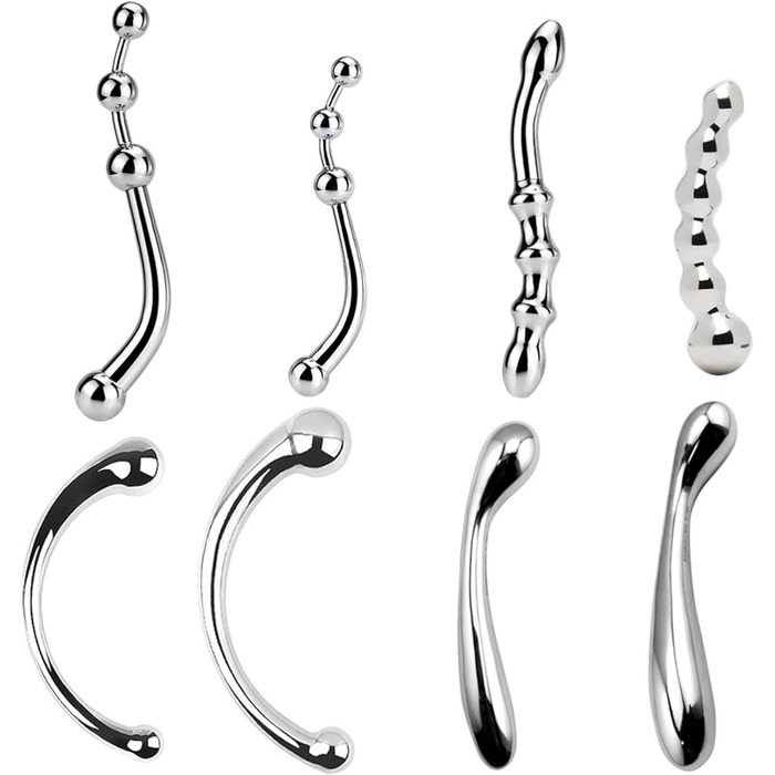 Анальний пробка з нержавіючої сталі, подвійний великий розмір, анальний стимулятор, масажер простати, іграшка для дорослих