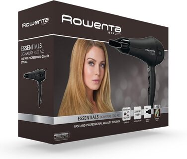 Фен для волосся Rowenta CV7810F0, 2200 Вт, з антистатичним ефектом та 2 рівня швидкості, для блиску волосся