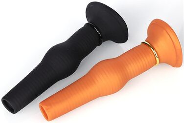 Анальний дилдатор-яйце з силікону ZDJBFA, великий овоїд, для дорослих, чорний