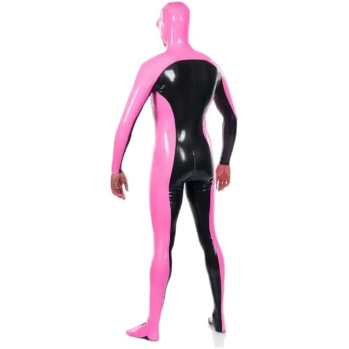 Костюм-боді з латексу Gaylop Club - рожево-чорний, для косплею