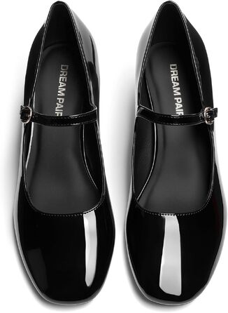 Жіночі туфлі-човники Dream Pairs з закритим носком, чорні, розмір 41.5 EU