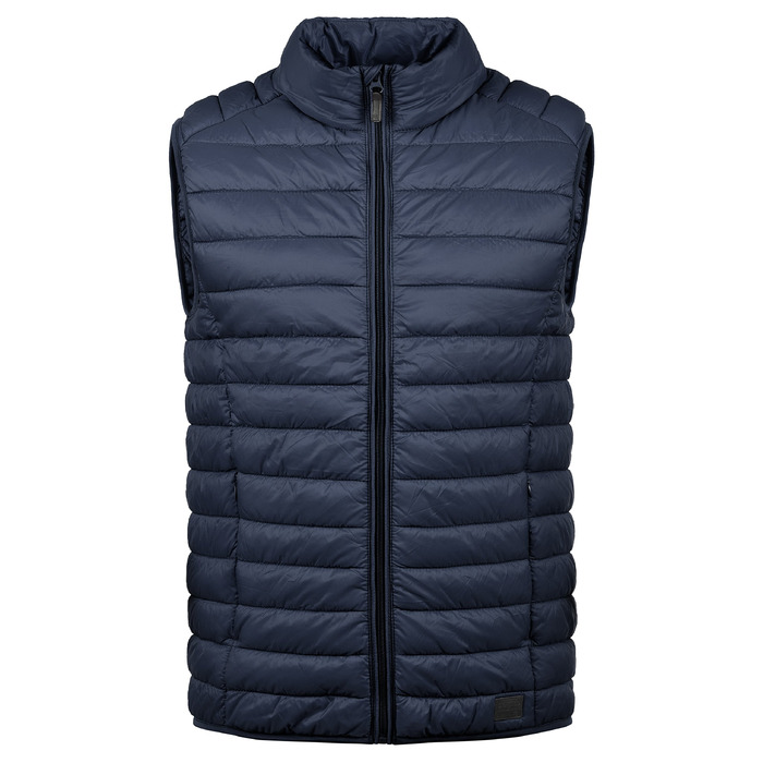 Чоловічий стібаний жилет BLEND BHNille Outdoor темно-синього кольору, розмір L
