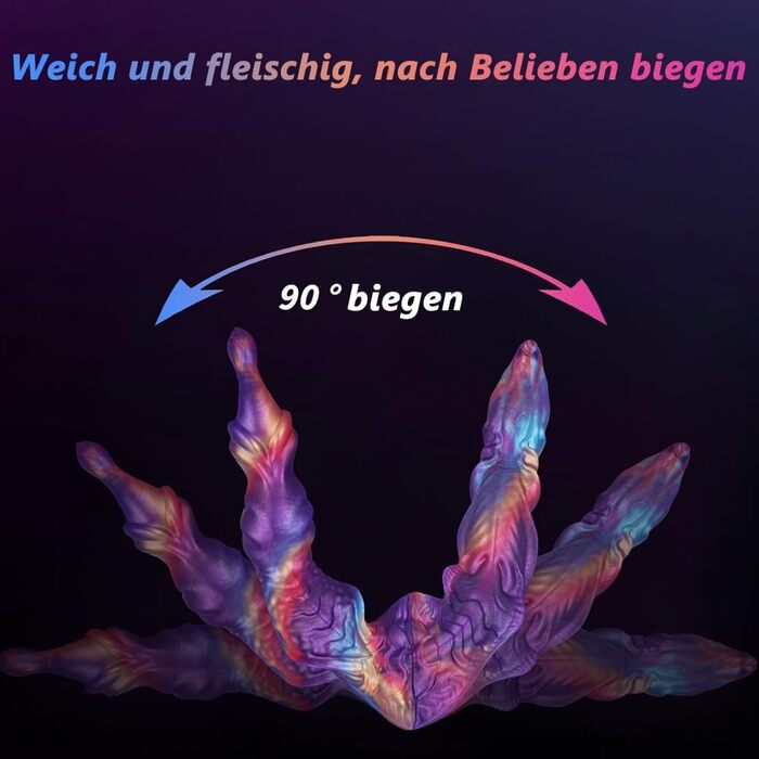 Анальний стимулятор з силікону Hmxseu Monster Doppeldildo - подвійний дildo, 34 см, для жінок, чоловіків, пар