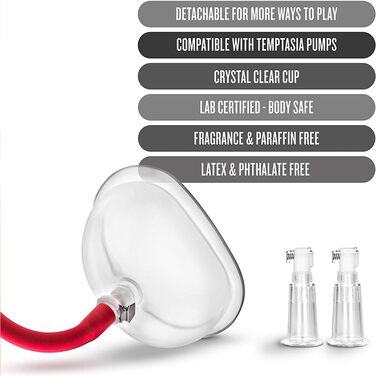 Масажер для інтимної зони Jpscor з 3 насадками для стимуляції клітора та сосків, вакуумний масажер для жінок, сексуальні іграшки для пар