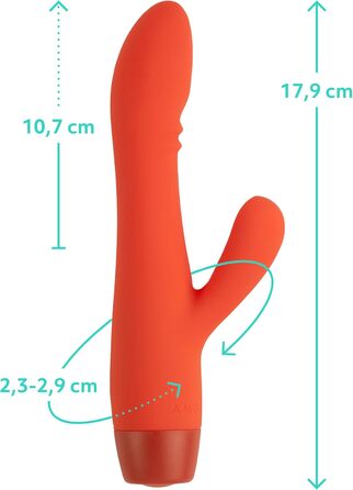 Вібратор AMORELIE Joy – Rabbit для жінок | Водостійкий, перезаряджається, силікон та ABS