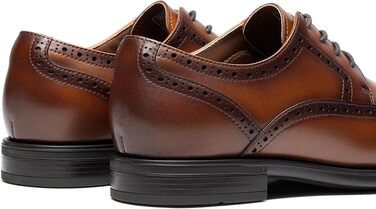 Чоловічі шкіряні туфлі Bruno Marc Brogue Wingtip світло-коричневого кольору, розмір 44 EU