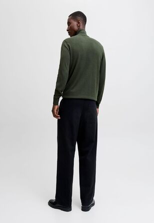 Чоловічий в'язаний кардиган Jack & Jones з чверть-замком, однотонний, розмір XL