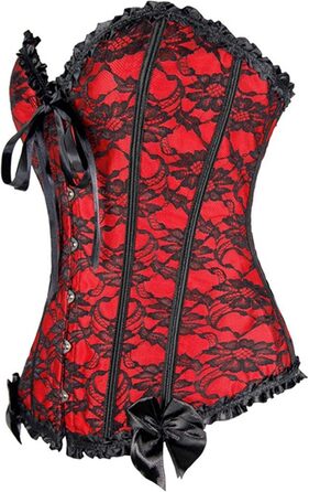 Корсет для жінок, модель Body Shaper, для корекції талії, під бюст, трендівський корсет для свят (червоний, XL)