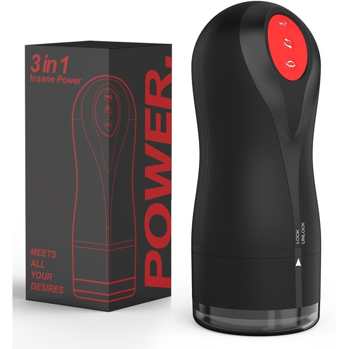 Електричний мастурбатор-чаша YcsLust з 10 вібраційними та 5 режимами всмоктування, водонепроникний, портативний