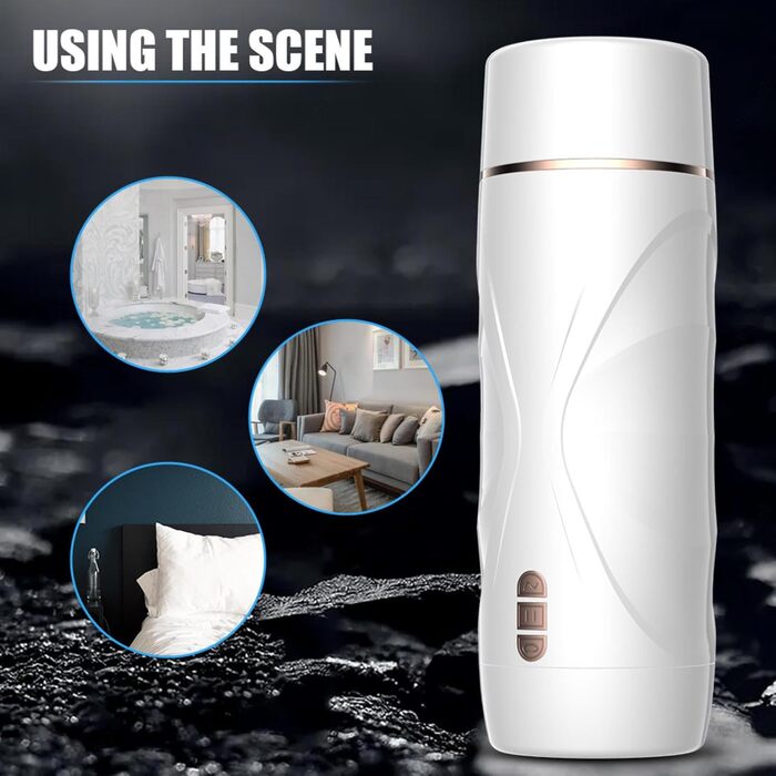 Автоматичний електричний мастурбатор-кубок з 5 режимами всмоктування та 10 вібраційними режимами для чоловіків