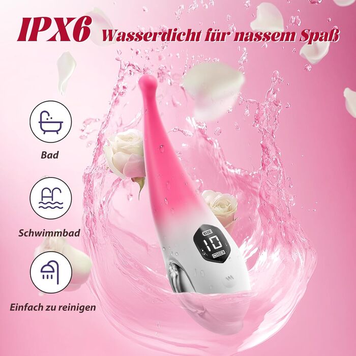 Вібратор для жінок Klitoris Vibrator: 10 режимів, сильний, тихий, стимулятор клітора та анальний дildo для пар. Інтимні іграшки для дорослих.