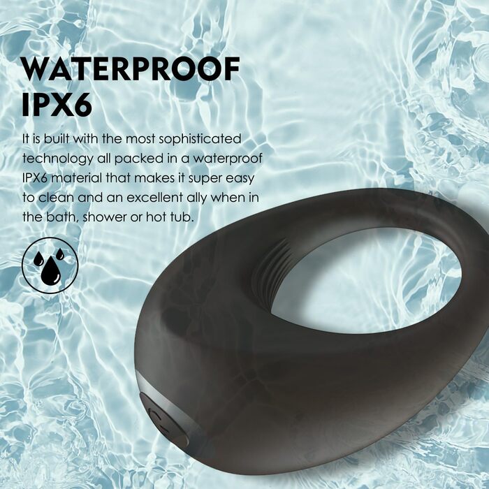 Вібруючий кільце для пеніса Jinqian: іграшки для дорослих, 10 режимів вібрації, для пар