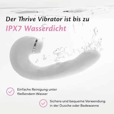 Вібратор для жінок Fae Vibration 3в1 - стимулятор G-точки та клітора з функцією масажу, вакуумної стимуляції та вібрації. Перезаряджуваний силіконовий секс-іграшка, Thrive, Whisper White