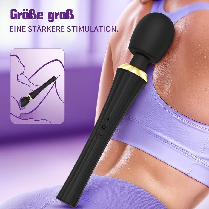 Вібратор з гнучким наконечником для жінок та пар: 5 частот, 3 інтенсивності, IPX6, чорний