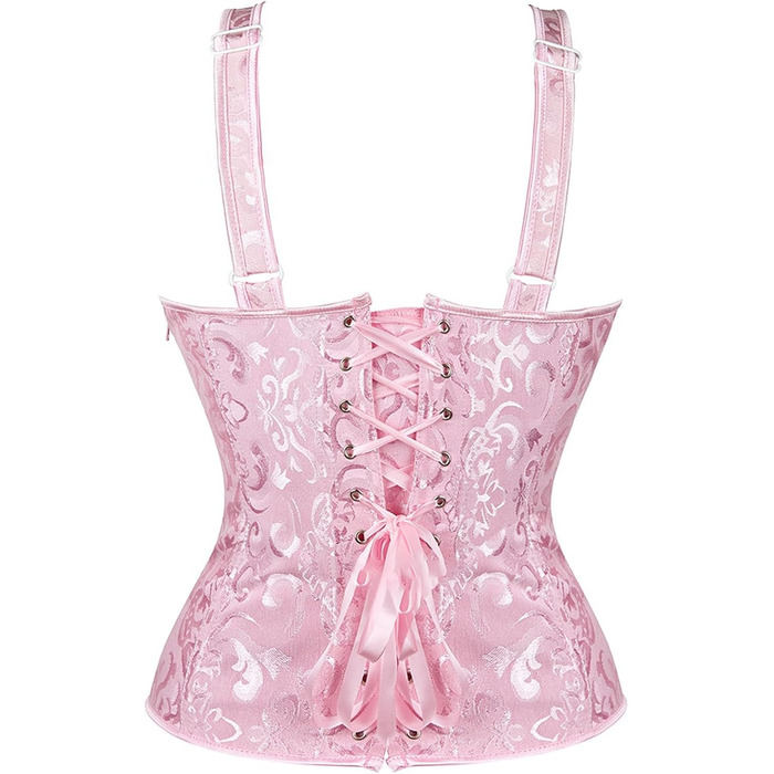 Корсет-чокер Corsage Karneval для жінок, рожевий, XL. Корсет-чокер, ремені під груди, клубний одяг, для створення тонкої талії.