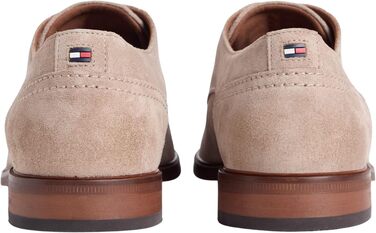 Чоловічі туфлі Derby Tommy Hilfiger Suede Dress Shoe (FM0FM05776) із замші, бежеві (Coastal Taupe), розмір 43 EU