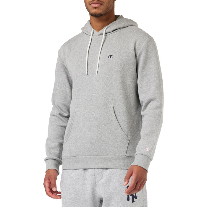 Чоловічий худі Champion Powerblend Fleece Legacy Basics, світло-сірий (Light Heather Grey), розмір M