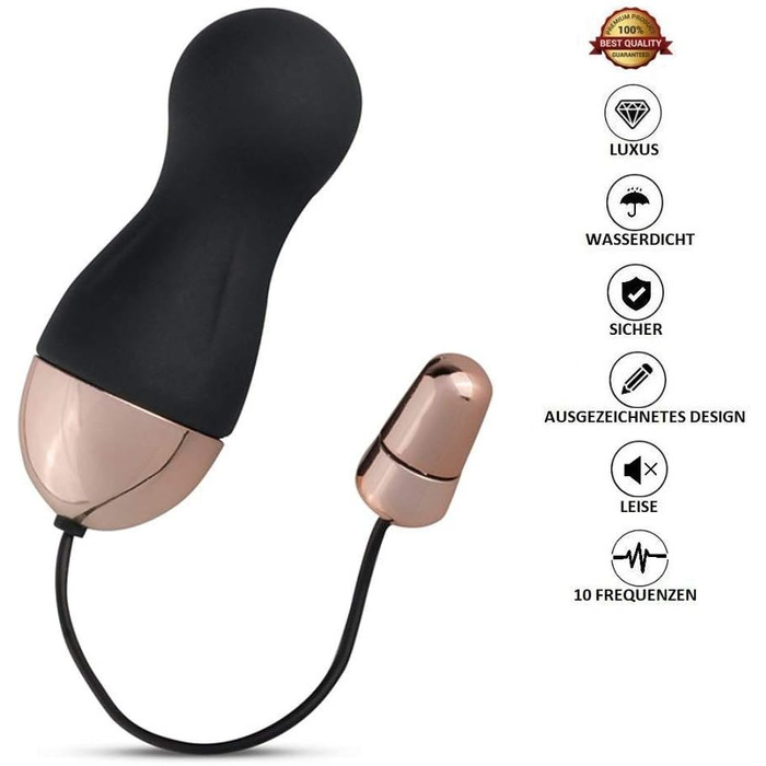 Teazers Вібруюче яйце з пультом дистанційного керування, гладке