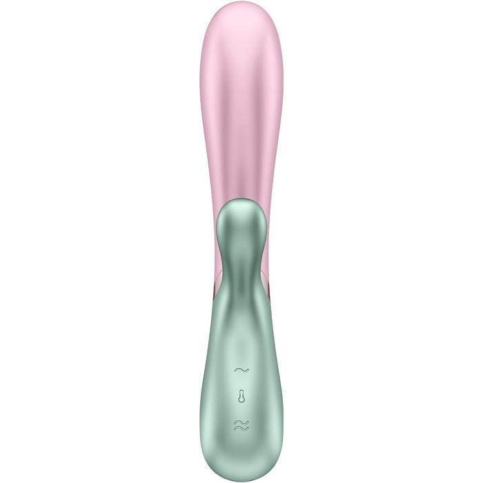 Вібратор Satisfyer Hot Lover Connect App Rabbit | Bluetooth | Водостійкий (IPX7) | Зігріваючий вібратор для жінок | Силікон | Інтимні іграшки для дорослих