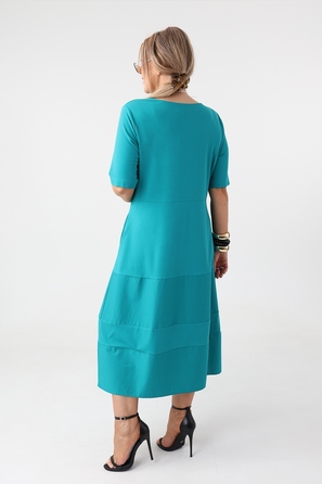 Трикотажна сукня міді для роботи FEMIMODA, розмір 46